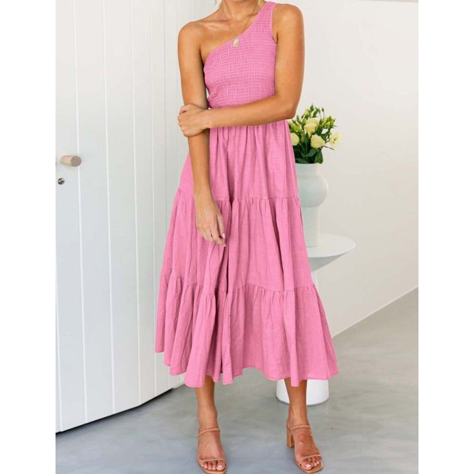 Vestido Midi Liso Laura