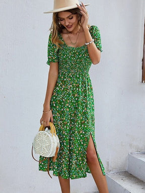 Vestido Midi Florido Flowers