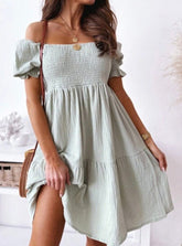 Vestido Curto Liso Felice