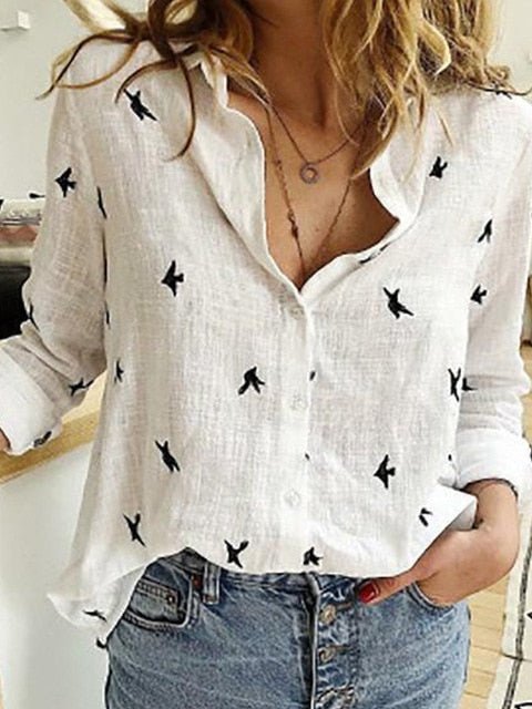 Camisa Manga Longa Birds