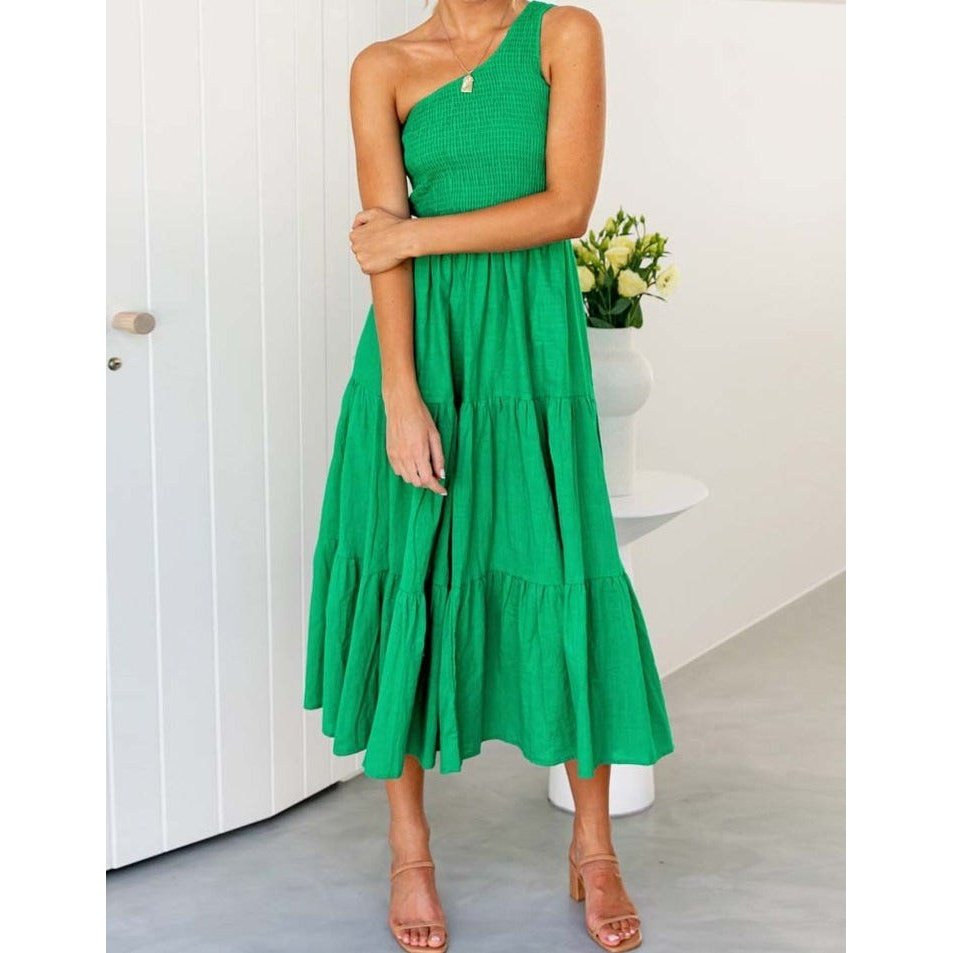 Vestido Midi Liso Laura