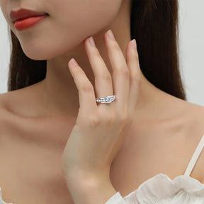 Anel Doha Folheado a Ouro 18k com Moissanite