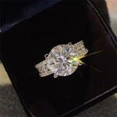 Anel de Brilhantes Moissanite 2k