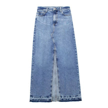 Saia Jeans Longa de Fenda Maelys