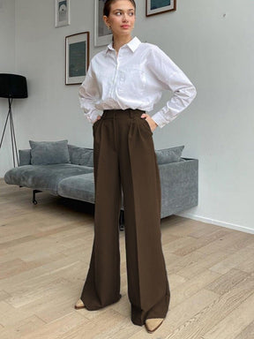 Calça Lisa Wide Leg Beatriz