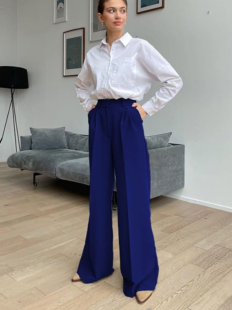 Calça Lisa Wide Leg Beatriz