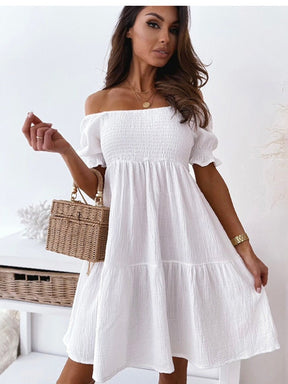 Vestido Curto Liso Felice